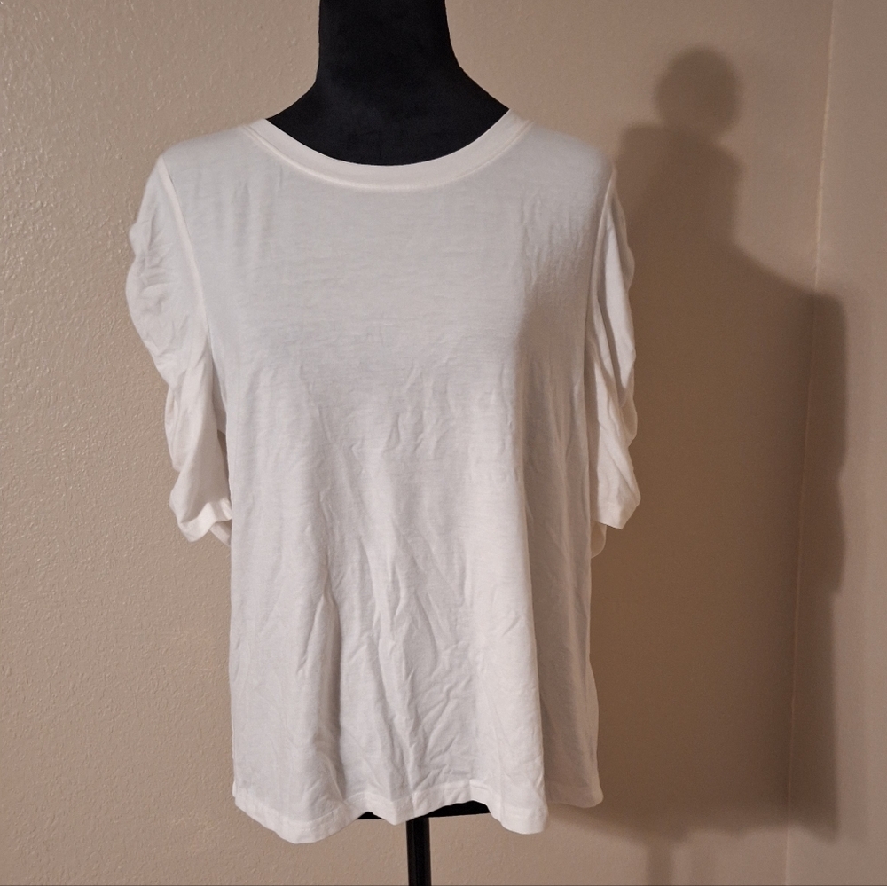 Medium Skies Are Blue White Women's Top